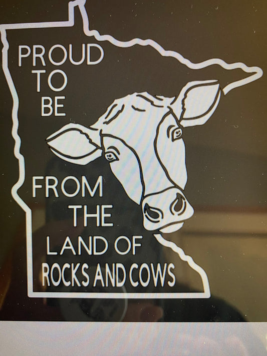 Land of Cows Car Decal