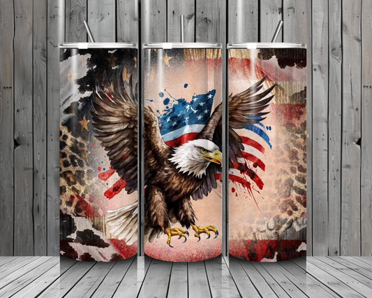 T19. Soaring Eagle 20oz. Stainless Steel Tumbler