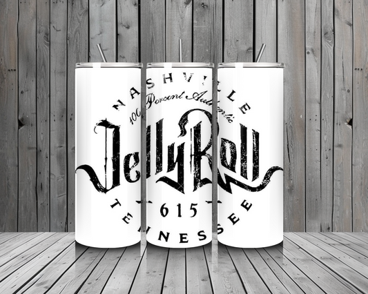 T10. Jelly Roll Nashville 12oz Stainless Steel Tumbler