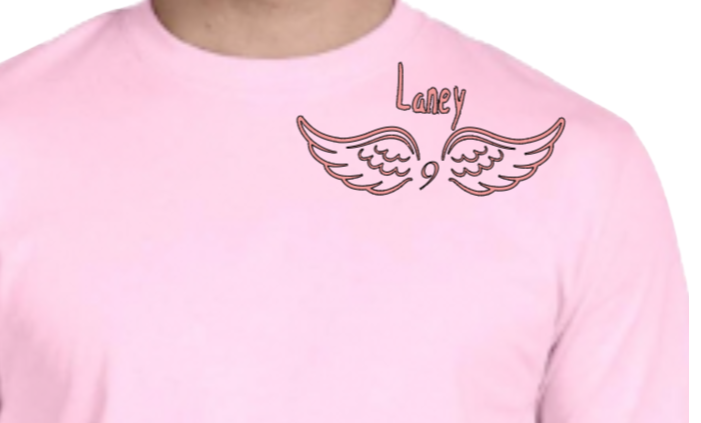 Pink Out for Laney Adult Unisex T-Shirt