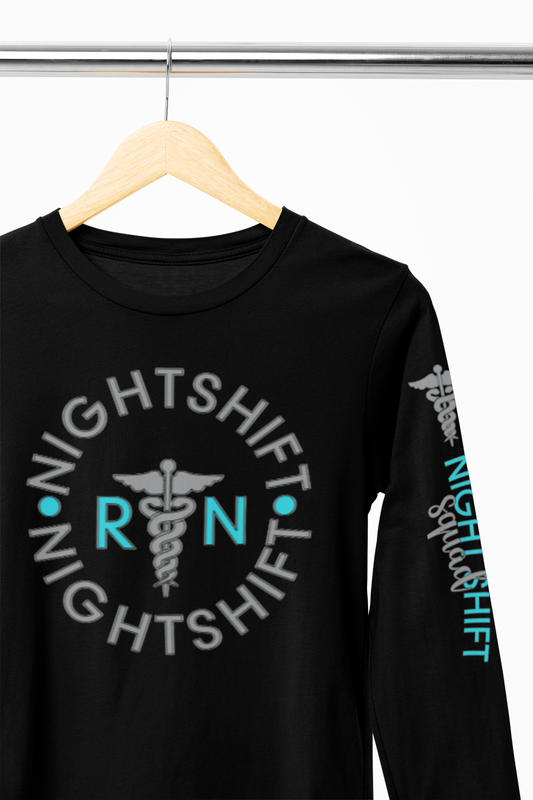 RN Night Shift Adult Unisex Long Sleeve