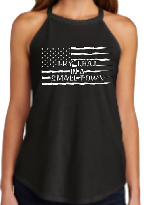 Small Town Women Rocker Tank Top