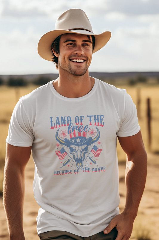 Land Of The Free Adult Unisex T-Shirt