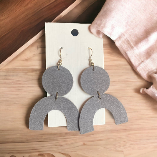 Faux Leather Earrings