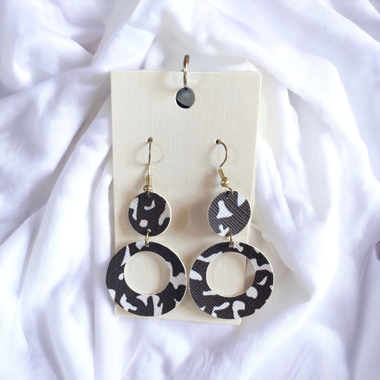 Faux Leather Earrings