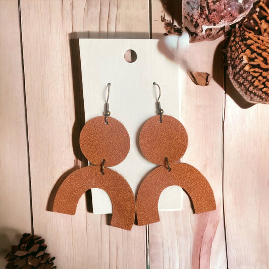 Faux Leather Earrings