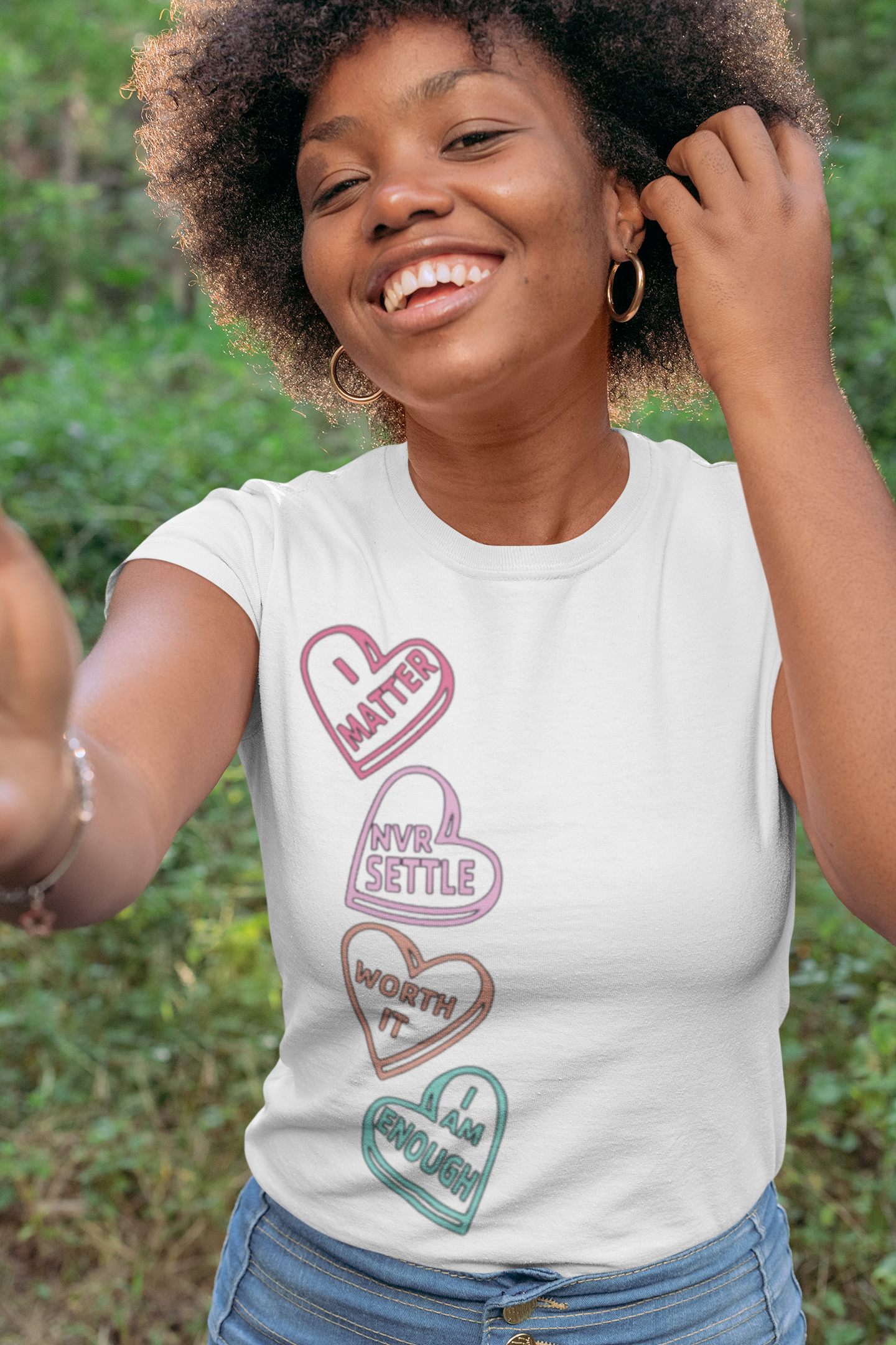 Self Love Candy Hearts Adult Unisex T-Shirt